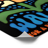 Eine Brighter Tomorrow Boho Ästhetik Kamala Waltz Poster (Ecke)