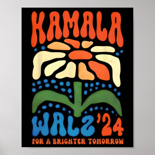 Eine Brighter Tomorrow Boho Ästhetik Kamala Waltz Poster (Vorne)