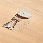 Eine Brille in einem Tini Bit Martini-Brautparty Acryleinladungen (Ablage )