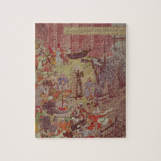 Eine Brücke der Boote an gebrochen durch Akbar Puzzle (Vertikal)