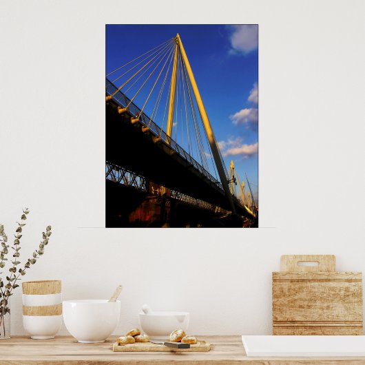 Eine Brücke im Londoner Poster (Küche)