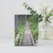 Eine Brücke im Wald Postkarte (Stehend Vorderseite)
