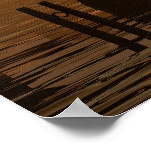 Eine Brücke in Amsterdam Poster (Ecke)