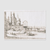 Eine Brücke in Paris 1621 Seidenpapier (Vorderseite)