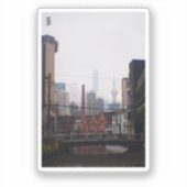 Eine Brücke in Shanghai Aufkleber (Vorderseite)