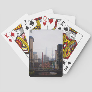 Eine Brücke in Shanghai Spielkarten