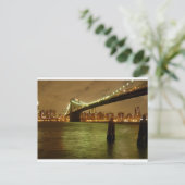 Eine Brücke von der Brooklyn Postkarte (Stehend Vorderseite)