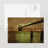 Eine Brücke von der Brooklyn Postkarte (Vorne/Hinten)