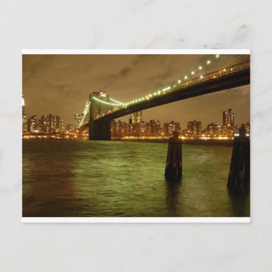 Eine Brücke von der Brooklyn Postkarte (Vorderseite)