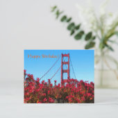 Eine Brücke zum Geburtstag Postkarte (Stehend Vorderseite)