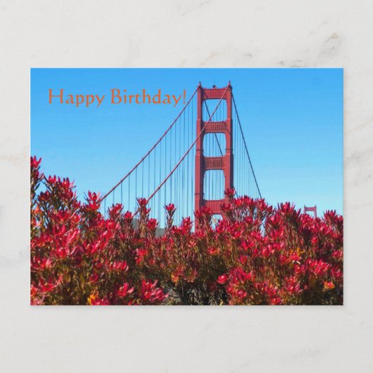 Eine Brücke zum Geburtstag Postkarte (Vorderseite)