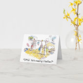 Eine buchbare Geburtstagskarte Karte (Gelbe Blume)