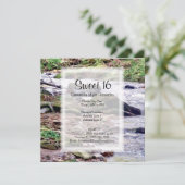 Eine Bucht hochkrempeln Einladung (Stehend Vorderseite)