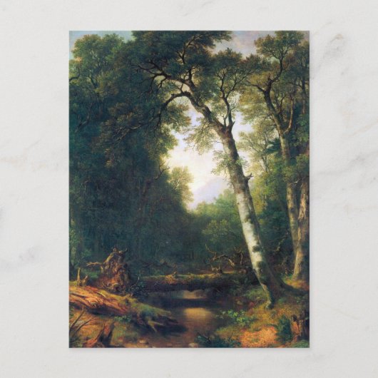 Eine Bucht im Wald von Asher Brown Durand Postkarte (Vorderseite)