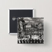 Eine buddhistische Zeremonie von, 'Indiae Button (Vorne & Hinten)