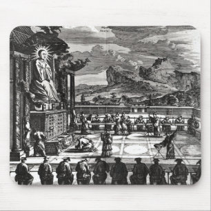 Eine buddhistische Zeremonie von, 'Indiae Mousepad