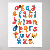 Eine Bug Collection Alphabet Children Wall Art Poster (Vorne)