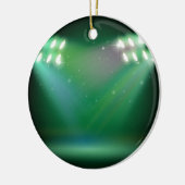 Eine Bühne mit Scheinwerfern Keramik Ornament (Links)