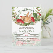 Eine Bunny Baby Dusche Einladung (Stehend Vorderseite)