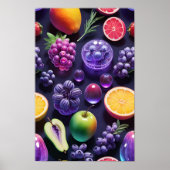 Eine bunte Auswahl an Früchten Poster (Vorne)