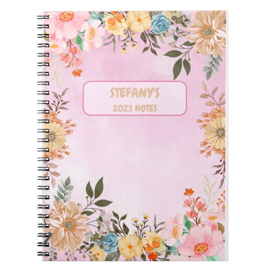 Eine bunte Blüte Notizblock (Vorderseite)