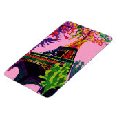 Eine bunte Feier zum Eiffelturm Magnet (Linke Seite)