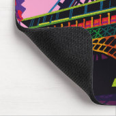 Eine bunte Feier zum Eiffelturm Mousepad (Ecke)