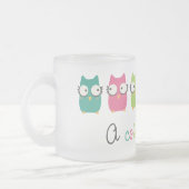 Eine bunte Leben-Tasse oder -glas Mattglastasse (Links)