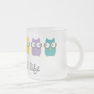Eine bunte Leben-Tasse oder -glas Mattglastasse