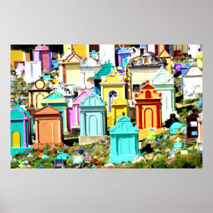 Eine bunte Weise zu gehen Poster