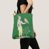 Eine Buntstiftzeichnung einer Frau Tasche (Von Nahem)