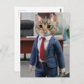 Eine Business Chat Postkarte (Vorne/Hinten)