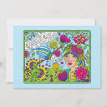 Eine "Busy Life_Flat Card" 7"x5"