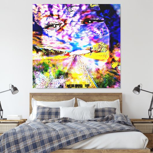 Eine Candy Cloud Leinwanddruck (Insitu (Schlafzimmer))