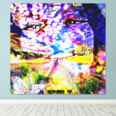 Eine Candy Cloud Leinwanddruck (Insitu (Holzboden))