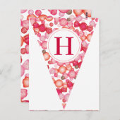 Eine Candy Land Party Flag Bunting Banner Postkart Postkarte (Vorne/Hinten)