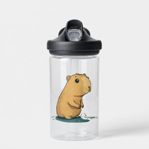 eine Capybara am Wasserloch Trinkflasche
