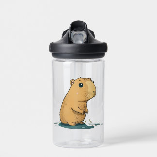 eine Capybara am Wasserloch Trinkflasche