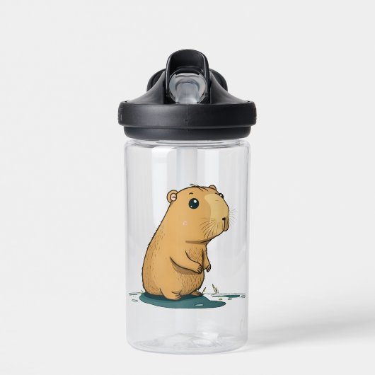 eine Capybara am Wasserloch Trinkflasche (Vorne)