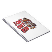 Eine Cartoon-Eule mit einer Mütze und einer großen Notizblock (Rechte Seite)