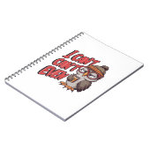 Eine Cartoon-Eule mit einer Mütze und einer großen Notizblock (Linke Seite)