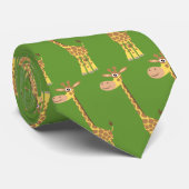 Eine Cartoon-Giraffe-Krawatte Krawatte (Gerollt)