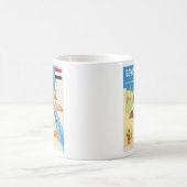 Eine Cartoon-Karte von Ägypten Kaffeetasse (Mittel)