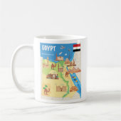 Eine Cartoon-Karte von Ägypten Kaffeetasse (Links)