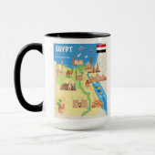 Eine Cartoon-Karte von Ägypten Tasse (Links)