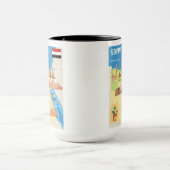 Eine Cartoon-Karte von Ägypten Tasse (Zentrum)
