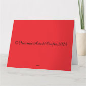 Eine Catmas Carol Faltkarte Karte (Rückseite)