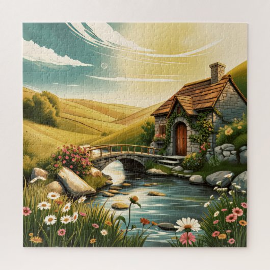 Eine charmante Hütte Puzzle (Vertikal)