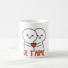 Eine charmante Serie von romantischen Illustration Kaffeetasse
