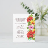 Eine Chic Luau Party Einladung (Stehend Vorderseite)